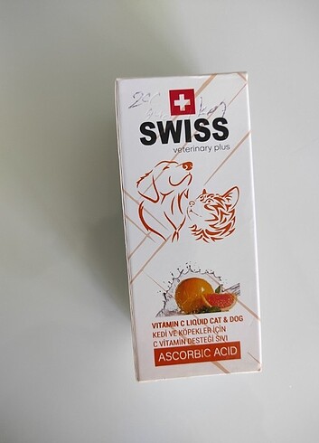 Swiss kedi ve köpekler için c vitamini desteği