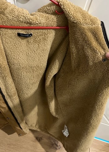 Kahverengi Rahat Kadın Kürklü mont - Görsel 3