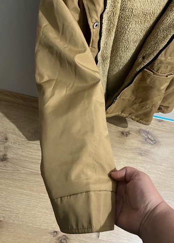 Kahverengi Rahat Kadın Kürklü mont - Görsel 4