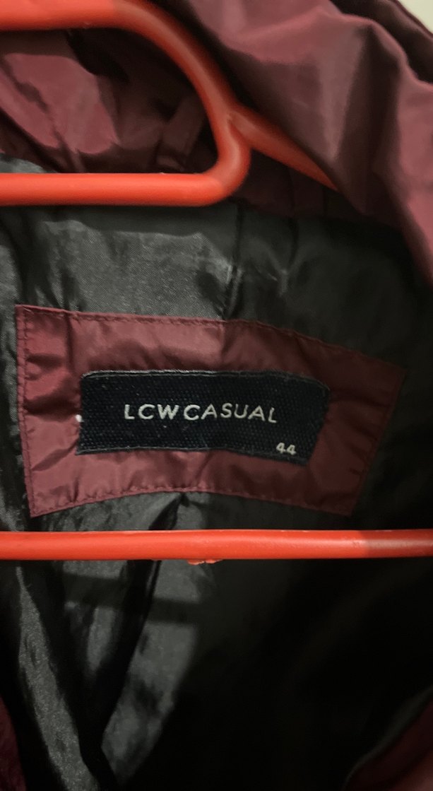 Bordo Kadın Fermuarlı mont - Görsel 2