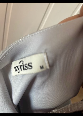 Gri Piliseli Uzun V Yaka Kadın Elbise - Görsel 2