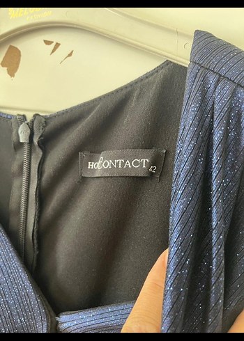 Abiyefon Lacivert  Uzun Abiye Elbise - Görsel 2