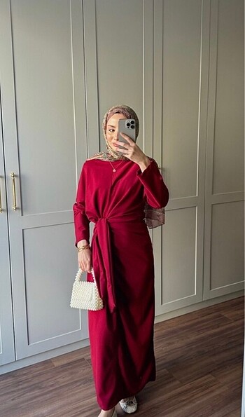 Zara Bordo elbise