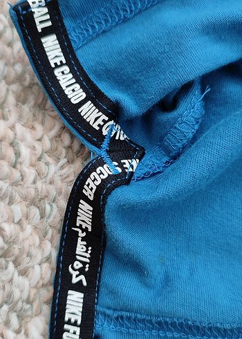 Nike Erkek Mavi Spor Logolu Tişört - Görsel 3