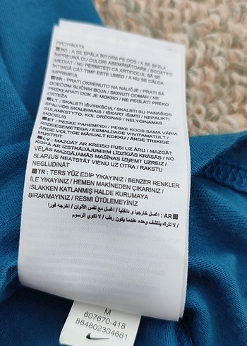 Nike Erkek Mavi Spor Logolu Tişört - Görsel 4