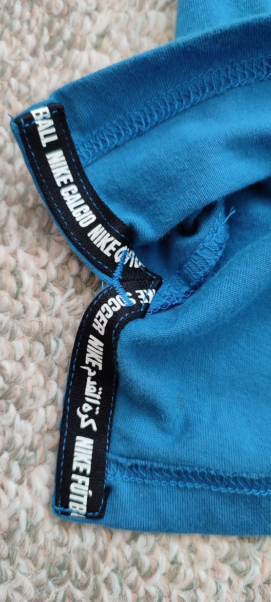 Nike Erkek Mavi Spor Logolu Tişört - Görsel 3