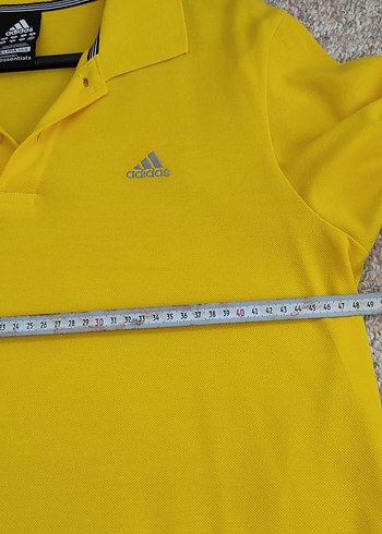 Sarı Adidas Erkek Polo Tişört - Görsel 5