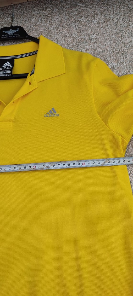 Sarı Adidas Erkek Polo Tişört - Görsel 5