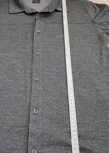 Gri Düğmeli Erkek Polo Tişört - Görsel 5