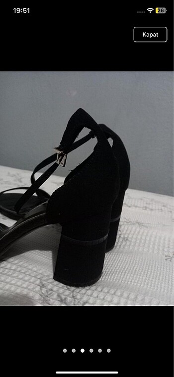 39 Beden siyah Renk Bershka topuklu ayakkabı