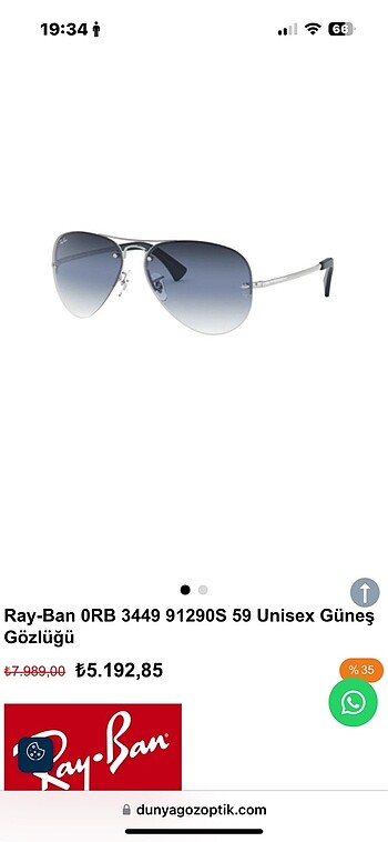 Rayban Güneş Gözlüğü
