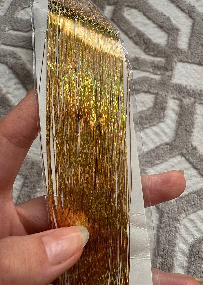 Gold Saç Tinseli - Görsel 3