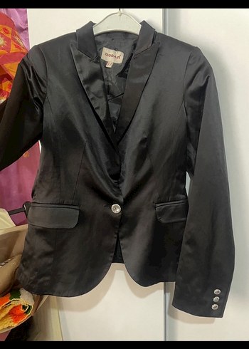Saten blazer ceket - Görsel 6