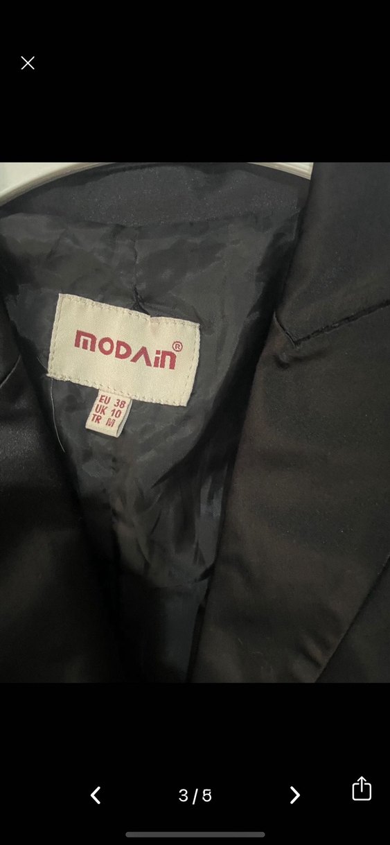 Saten blazer ceket - Görsel 3