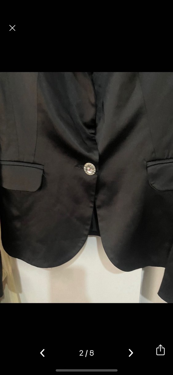 Saten blazer ceket - Görsel 2