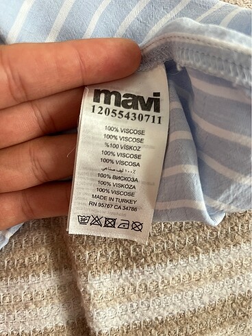 mavi cizgili gomlek - Görsel 6