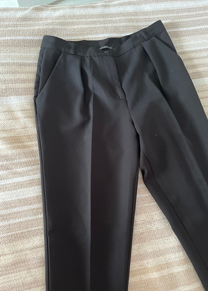 kumas pantolon siyah - Görsel 4