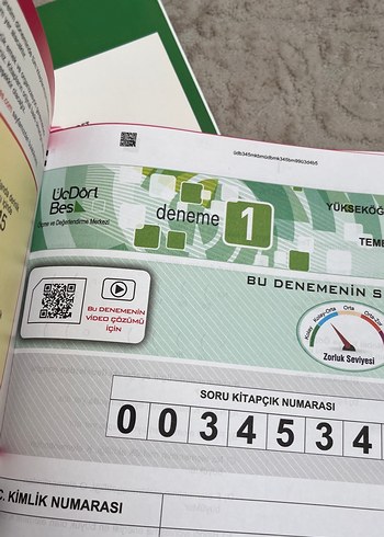 30 Adet TYT Deneme Kitapları - Kimya, Fizik, Biyoloji