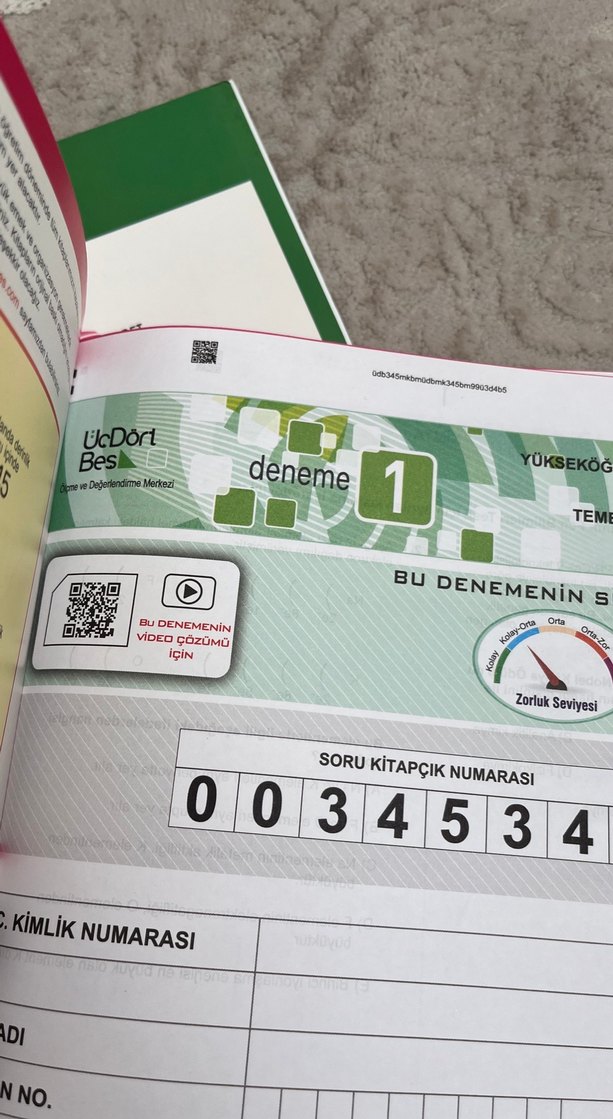 30 Adet TYT Deneme Kitapları - Kimya, Fizik, Biyoloji - Görsel 2