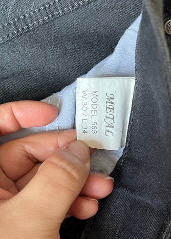 Gri Erkek Denim Pantolon - Görsel 4