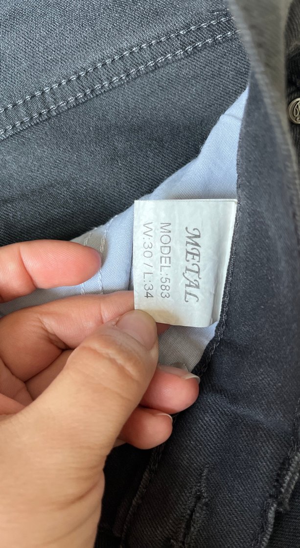 Gri Erkek Denim Pantolon - Görsel 4