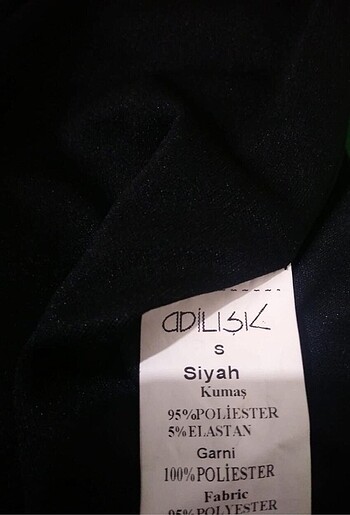 s Beden Siyah büzgülü mini elbise