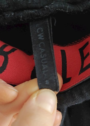 Dizaynlı Siyah Erkek Spor Eşofman Altı - Görsel 2