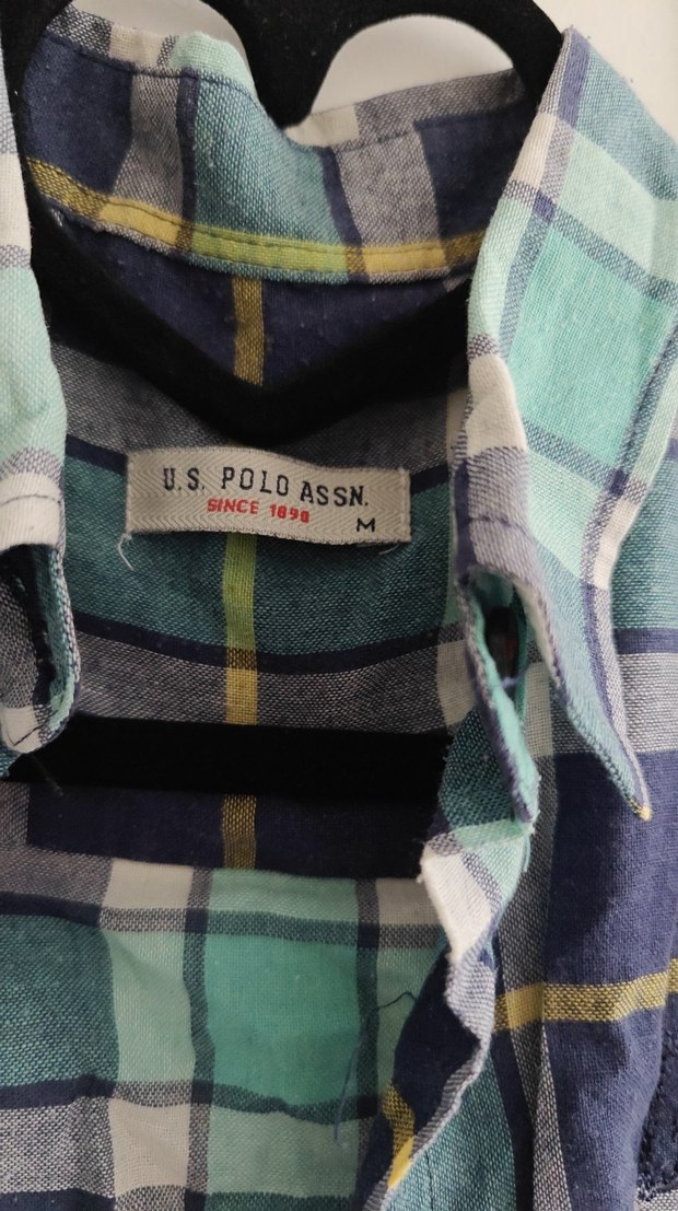 Düğmeli Uzun Kollu Yeşil Kadın Gömlek - Görsel 2