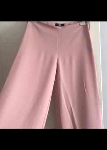 Pembe Kadın Uzun Kumaş Pantolon - Görsel 2