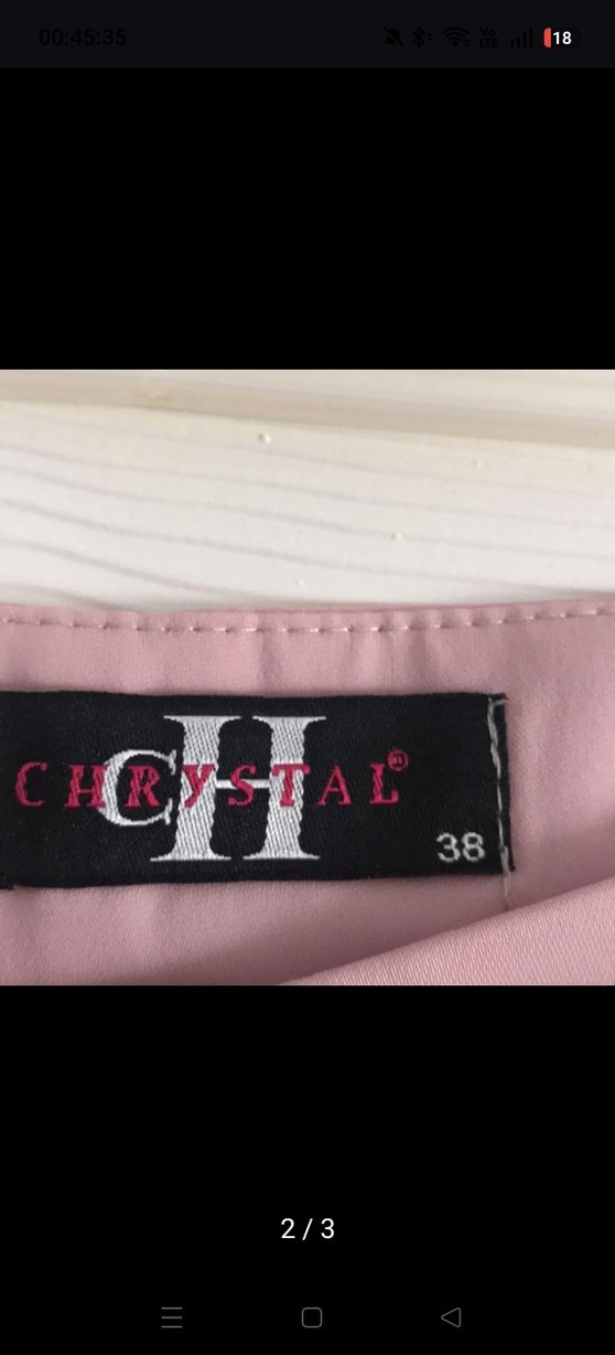 Pembe Kadın Uzun Kumaş Pantolon - Görsel 3