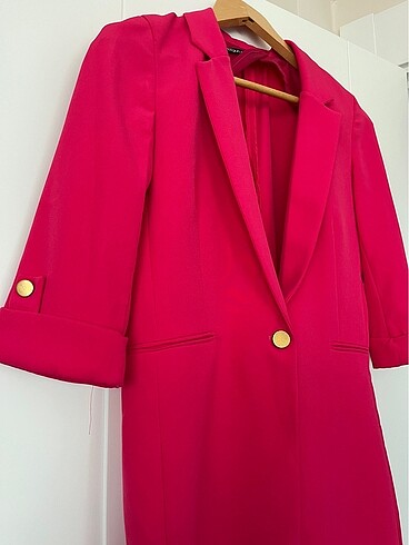 m Beden Blazer Ceket Pembe