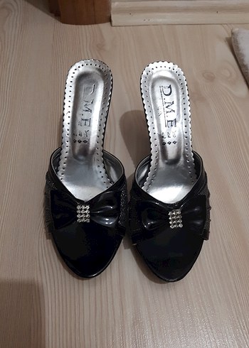 Birkenstock Siyah Yılan Desenli Tokalı Topuklu Kadın Terlik