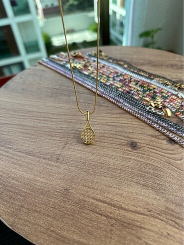 Gold tenis kolye