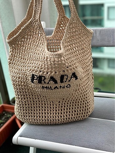 Prada Prada hasır çanta,