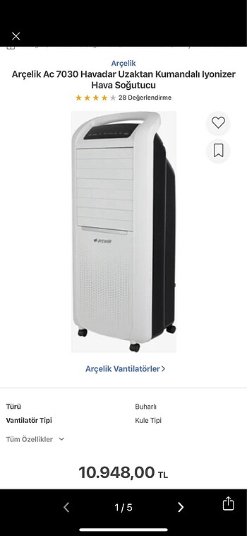 Arçelik ev soğtucusu