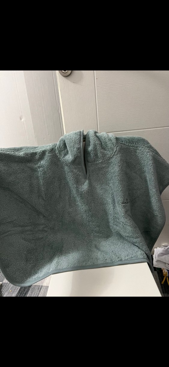 Kapüşonlu Erkek Çocuk Bornoz Gri - Görsel 4