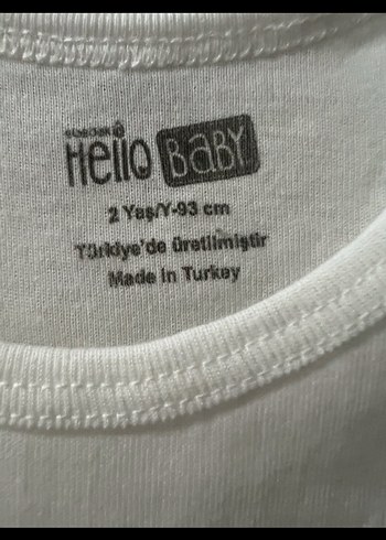 Beyaz Bebek Atlet Çıtçıtlı Body - Görsel 2