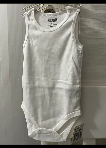Beyaz Bebek Atlet Çıtçıtlı Body - Görsel 3