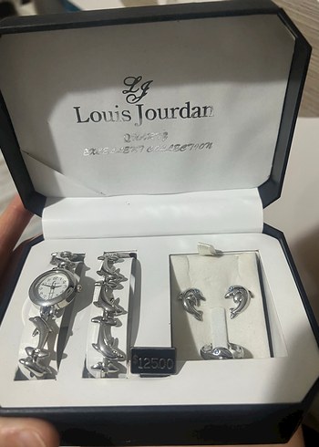 Beyaz Desenli Louis Jourdan Kadın Kol Saati