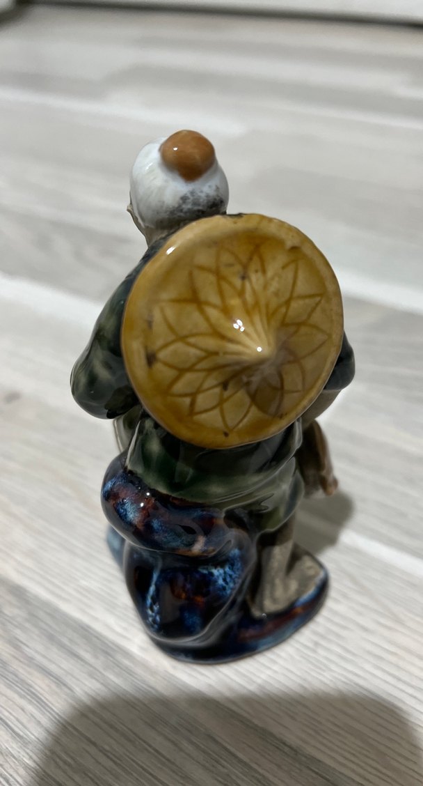 Haki Renkli Yaşlı Adam Figürin - Görsel 2