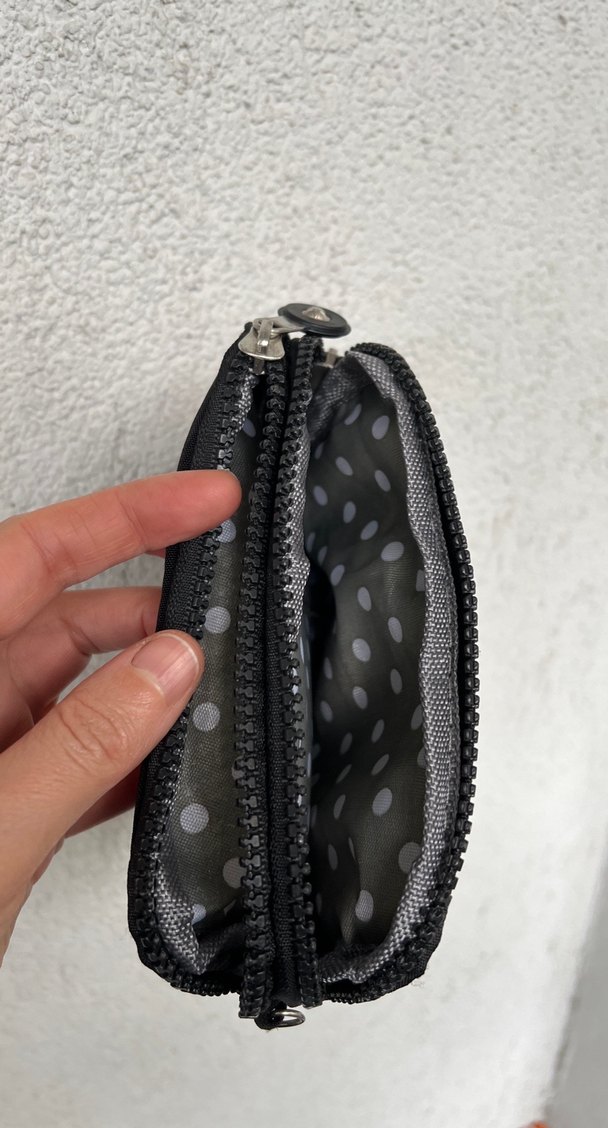Gri Kadın Fermuarlı Crossbody Çanta - Görsel 2
