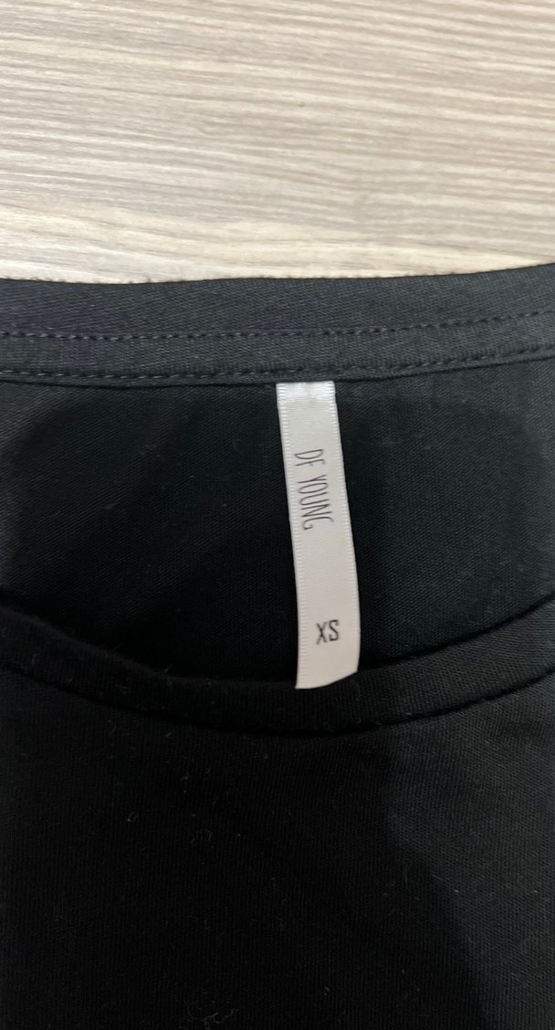 Siyah Oversize Kısa Kollu Baskılı Tişört - Görsel 2