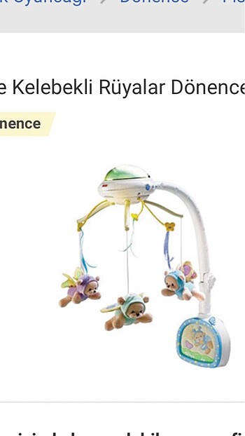 Fisher price dönence sabit dönmüyor ışıklı ve müzikli