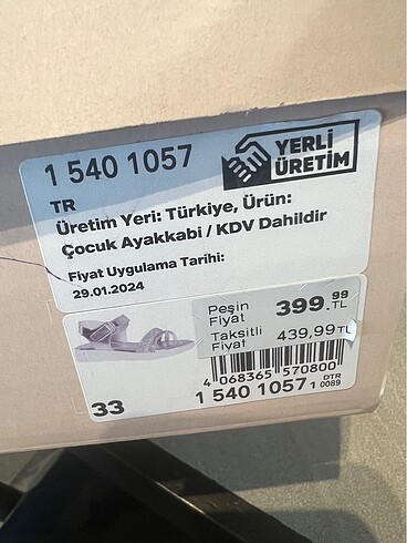 Deichmann Graceland kız Sandalet 33 numara