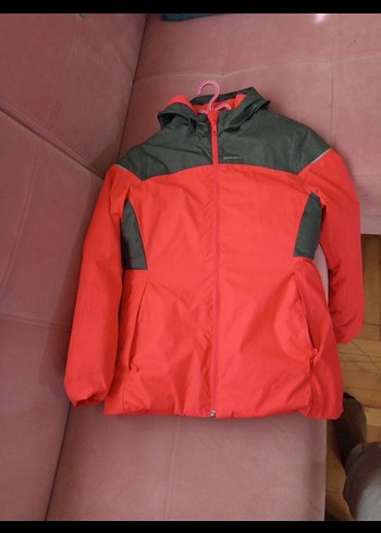 Kırmızı Erkek KIZ Çocuk Fermuarlı Mont - Görsel 3