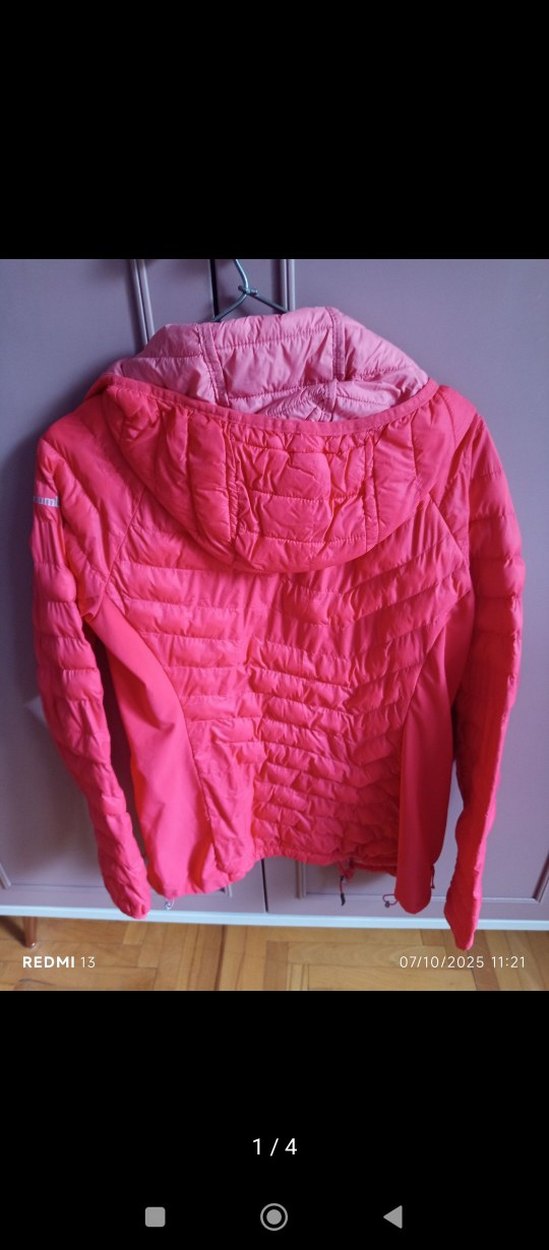 Pembe Fermuarlı Kadın Midi Mont - Görsel 2