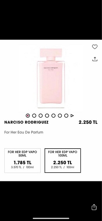 Narciso rodrıguez orjınal kadın parfüm
