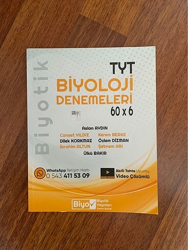 BİYOTİK YAYINLARI DENEME