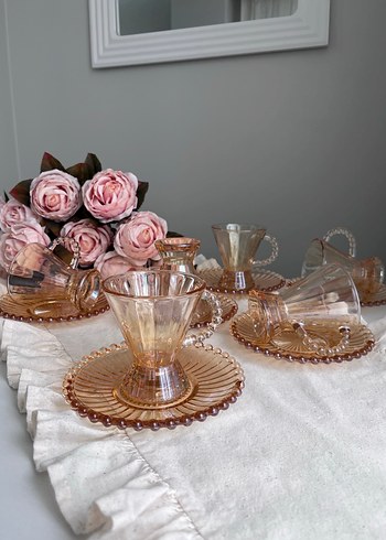 Gold Cam Çay Fincanı Seti - Görsel 2