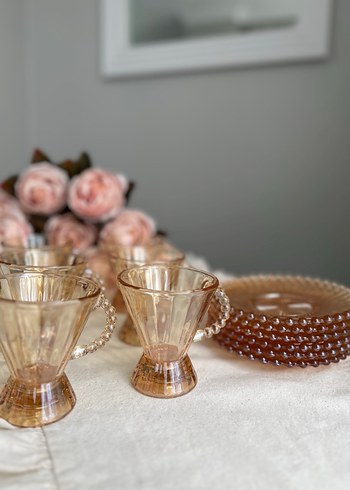 Gold Cam Çay Fincanı Seti - Görsel 4